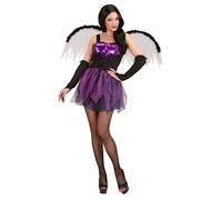 Widmann Gothic Fairy (Dress, Wings, Fingerless Gloves) (S) Purple / Lila
