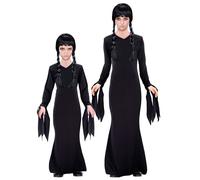 Widmann – Costume enfant Reine sombre – robe à capuche, gothique – déguisement carnaval