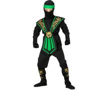 Widmann Green Kombat Ninja (Jumpsuit, Chestpiece, Belt, Arm And Legties, Mask, H
