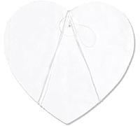 Widmann - Guirlande c?ur blanc 3 mètres ignifugé (c?ur 18 cm)