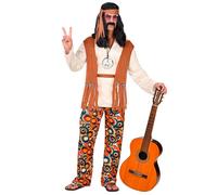 Widmann Hippie (Shirt With Vest, Pants, Belt, Headband) (XL) Different Colors