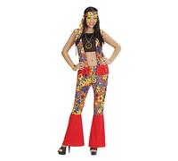 WIDMANN Hippie Woman (Top, Vest, Pants, Headband, Necklace with Medallion) - (M)