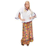 Widmann Hippie Woman Velvet (Shirt, Skirt, Headband) (S) Different Colors