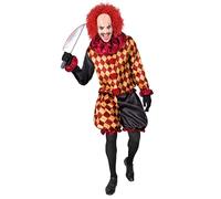 Widmann Horror Clown (Coat, Ruff, Pants) (L) Different Colors