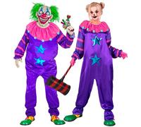 Widmann Horror Clown (Coat, Ruff, Pants) (XS) Different Colors