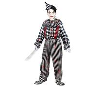 Widmann Horror Clown (Jumpsuit, Collar) (164 cm / 14-16 Years) Black