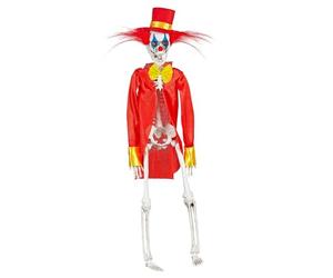WIDMANN "HORROR CLOWN SKELETON" 40 cm - movable arms & legs - | Avec des bras et des jambes articulés, pour une décoration effrayante d'Halloween et d'horreur