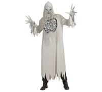 W WIDMANN MILANO Party Fashion - Costume fantôme hurlant, robe à capuche, gants, masque, démon, fantôme