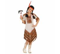 Widmann Indian (Coat, Pants, Headband With Feather) (158 cm / 11-13 Years) Brown