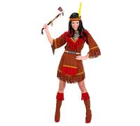 Widmann - Déguisement Indienne Apache Pocahontas - robe, serre-tête, couvre-bottes - M Marron