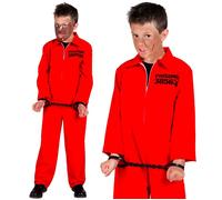 W WIDMANN MILANO Party Fashion - Costume enfant prisonnier, Combinaison, Détenu, Prisonnier, Costumes de Carnaval