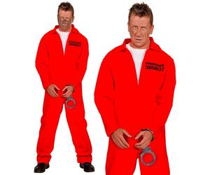 Widmann Inmate (Overalls, Handcuffs) (M) Red