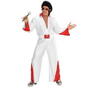 Widmann King Of Rock'N'Roll (Jumpsuit With Sequin Trimmings, Belt) (M) White