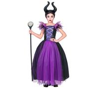 Widmann Malefica (Dress, Headpiece) (158 cm / 11-13 Years) Purple / Lila