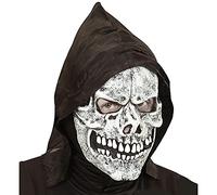 Widmann Masque de tête de Mort avec Capuche Déguisement Accessoire de fête d'halloween