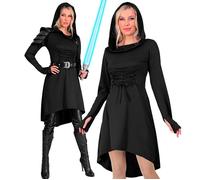 W WIDMANN MILANO Party Fashion - Robe médiévale/gothique à capuche, costume pour carnaval, fêtes médiévales