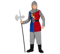 Widmann Medieval Knight (Coat, Pants, Belt, Boot Covers, Hood) (128 cm / 5-7 Yea