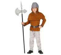Widmann Medieval Knight (Coat, Pants, Belt, Hooded Capelet, Helmet) (116 cm / 4-
