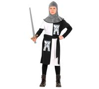 Widmann Medieval Knight (Coat With Hood And Belt, Pants, Boot Covers) (158 cm /