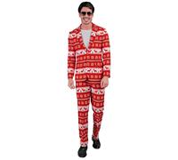Widmann Merry Christmas Party Fashion Suit (Jacket, Pants) (L) Red
