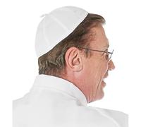 WIDMANN MILANO PARTY FASHION 10670 - Chapeau Pileolus / casquette de pape, blanc, prêtre, évêque, fête à thème, carnaval