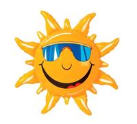 W WIDMANN MILANO Party Fashion - 2390S - Soleil gonflable, 60 cm, Décoration, Beach Party