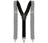 WIDMANN MILANO PARTY FASHION- Bratelles à Damier, 11006468, Blanc/Noir, Taille Unique
