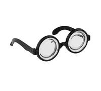 WIDMANN MILANO PARTY FASHION Brille - Nerdbrille mit dicken Gläsern ca. 13,5 cm breit, Auf Karte ca. 16x15cm