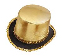W WIDMANN MILANO Party Fashion - Haut-de-forme Showtime, brillant, avec sequins, couvre-chef, Carnaval