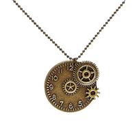 WIDMANN MILANO PARTY FASHION W, Collier Steampunk Roue du Temps, Design unique, matériaux de qualité, polyvalent, confortable, idéal pour occasions spéciales