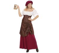 WIDMANN MILANO PARTY FASHION - Costume aubergiste médiévale, hôtesse, serveuse, bonne, déguisement, carnaval