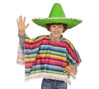 WIDMANN MILANO PARTY FASHION - Costume enfant Mexicain, poncho, Carnaval, Fête à thème, 75 CM