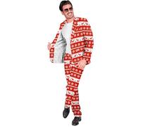 WIDMANN MILANO PARTY FASHION - Costume Merry Christmas costume homme, veste et pantalon, tenue de Noël, costume de Noël