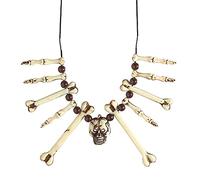 WIDMANN MILANO PARTY FASHION W Widmann Collier crâne et os, Mixte Adulte, 11000116, Multicolore, Taille Unique