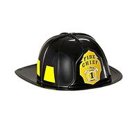 Widmann 2817 F ? Chapeau pompier en plastique dure, Noir, Taille unique