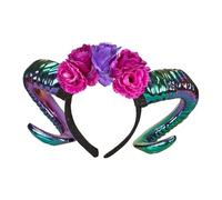 WIDMANN MILANO PARTY FASHION W 68567 - Cornes de bélier avec fleurs, serre-tête, sorcière, Halloween, accessoire
