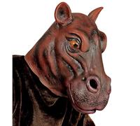 W WIDMANN MILANO Party Fashion 96645 - Masque intégral hippopotame, masque animalier, Carnaval, Fête à thème
