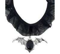 WIDMANN MILANO PARTY FASHION W Collier Chauve-Souris Gothique Jouet, Fille, 7129P, Noir, Taille Unique