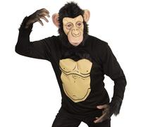 WIDMANN MILANO PARTY FASHION W, Costume de chimpanzé Adulte, matériaux de Haute qualité, détails réalistes, Confort XL, Polyvalent pour Toutes Occasions, sécurité renforcée