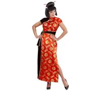 WIDMANN MILANO PARTY FASHION W Costume de Chinoise, Robe avec Motifs de Dragons, déguisement pour Carnaval