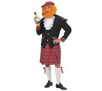 WIDMANN MILANO PARTY FASHION W Costume écossais, veste, jabot, kilt, lacets pour bas, chapeau, carnaval