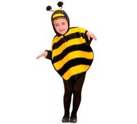WIDMANN MILANO PARTY FASHION W Costume enfant abeille en peluche, poncho à capuche, costume animal