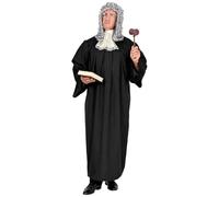 Déguisement Juge Toge Magistrat Tribunal Adulte M/l Noir 010663 W Widmann Milano Party Fashion M/L - 010663 W WIDMANN MILANO Party Fashion