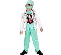 WIDMANN MILANO PARTY FASHION W Déguisement de médecin Zombie pour Enfant, Tenue de Chirurgien ensanglantée, Chirurgien d'horreur