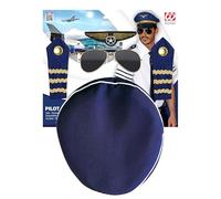 Kit pilote d'avion adulte - Bleu foncé