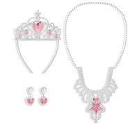 WIDMANN MILANO PARTY FASHION W, Kit de bijoux princesse, design enchanteur, accessoires complets (diadème, collier, boucles d'oreilles), matériaux de qualité, polyvalent, cadeau idéal