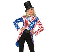 WIDMANN MILANO PARTY FASHION W Parade Frack USA, Garde Uniforme, Stars and Stripes, drapeau américain, déguisements de carnaval