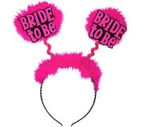 WIDMANN MILANO PARTY FASHION W, Serre-tête Bride to be, design élégant avec marabou rose, confort optimal, ajustement parfait, polyvalent pour toutes occasions, qualité durable