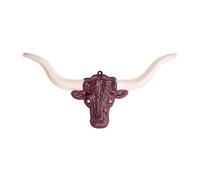 WIDMANN MILANO PARTY FASHION Wanddekoration Bullenkopf braun