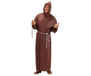 Widmann Monk (Hooded Robe, Belt) (XXL) Brown